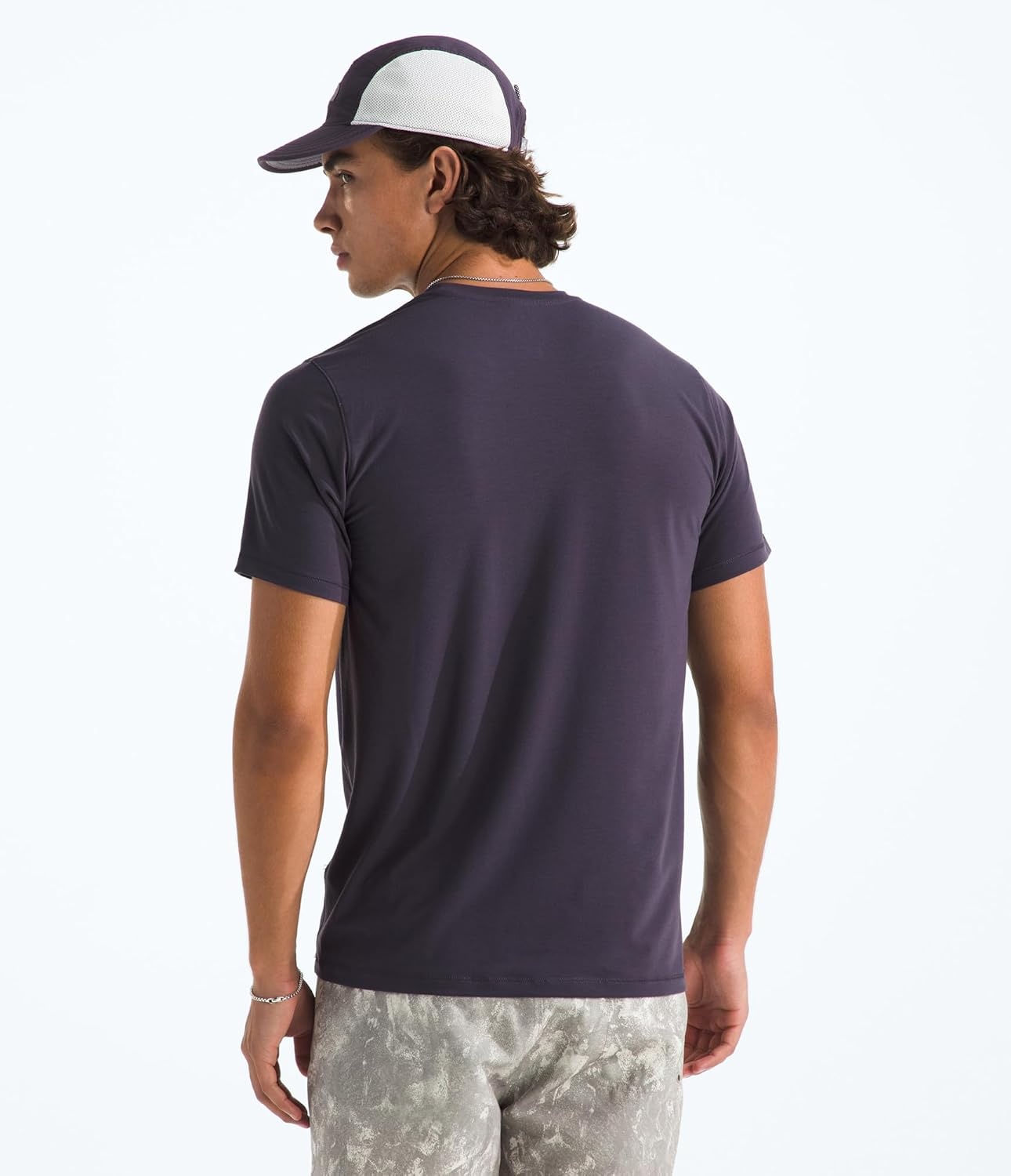 image:imageTHE NORTH FACE Mens Adventure Tee Lightweight amp Stretchy Shirt With Setin Sleeves amp Heat Transfer LogoEndless Dusk