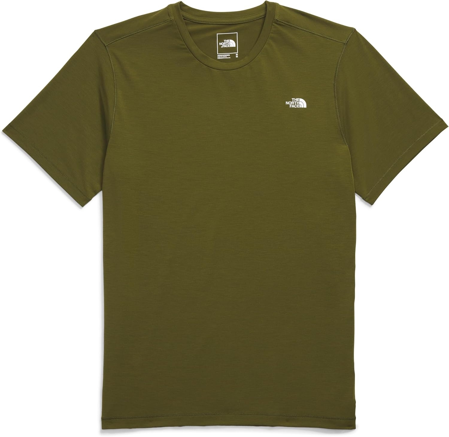image:imageTHE NORTH FACE Mens Adventure Tee Lightweight amp Stretchy Shirt With Setin Sleeves amp Heat Transfer LogoForest Olive