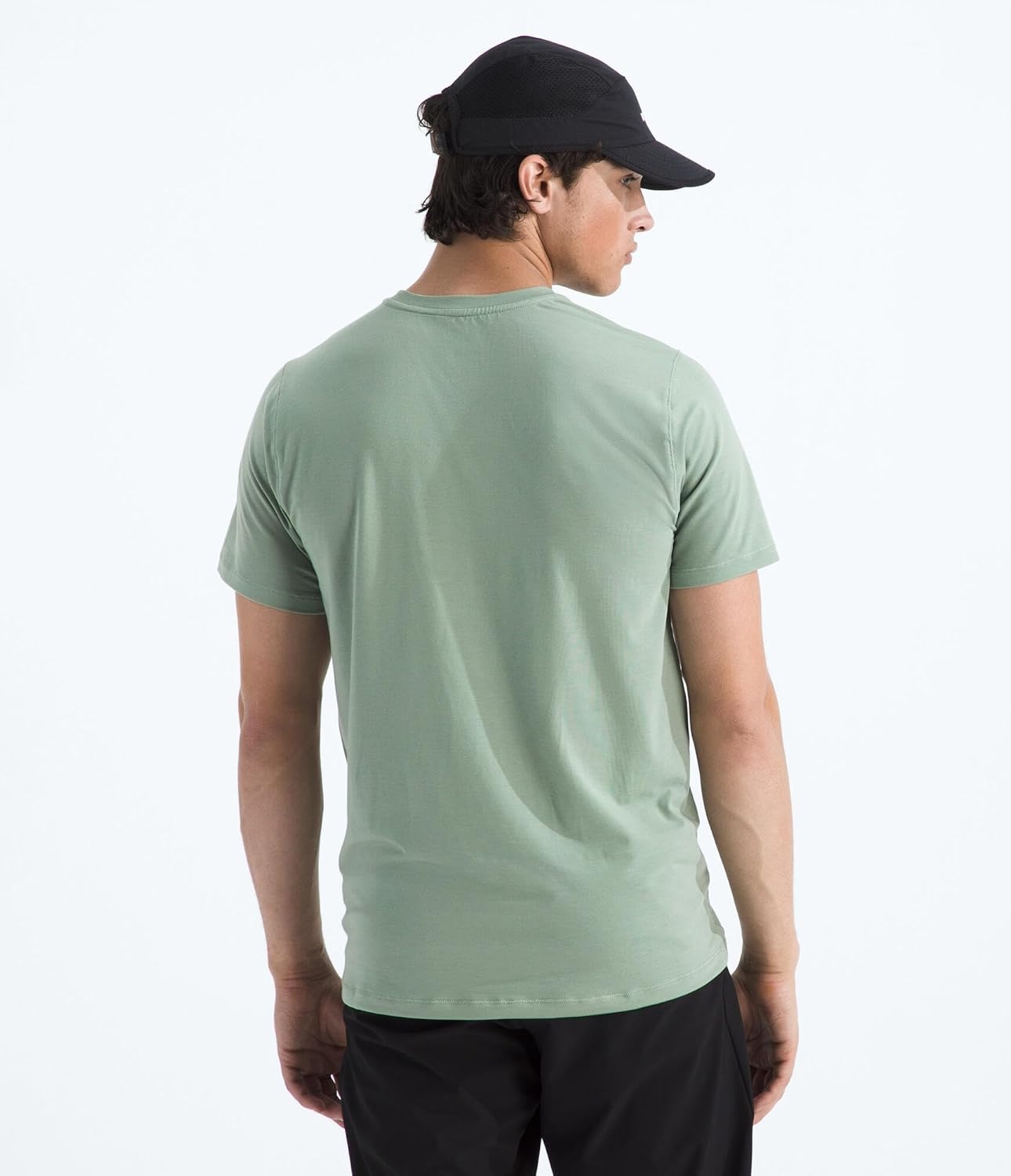 image:imageTHE NORTH FACE Mens Adventure Tee Lightweight amp Stretchy Shirt With Setin Sleeves amp Heat Transfer LogoSlate Moss