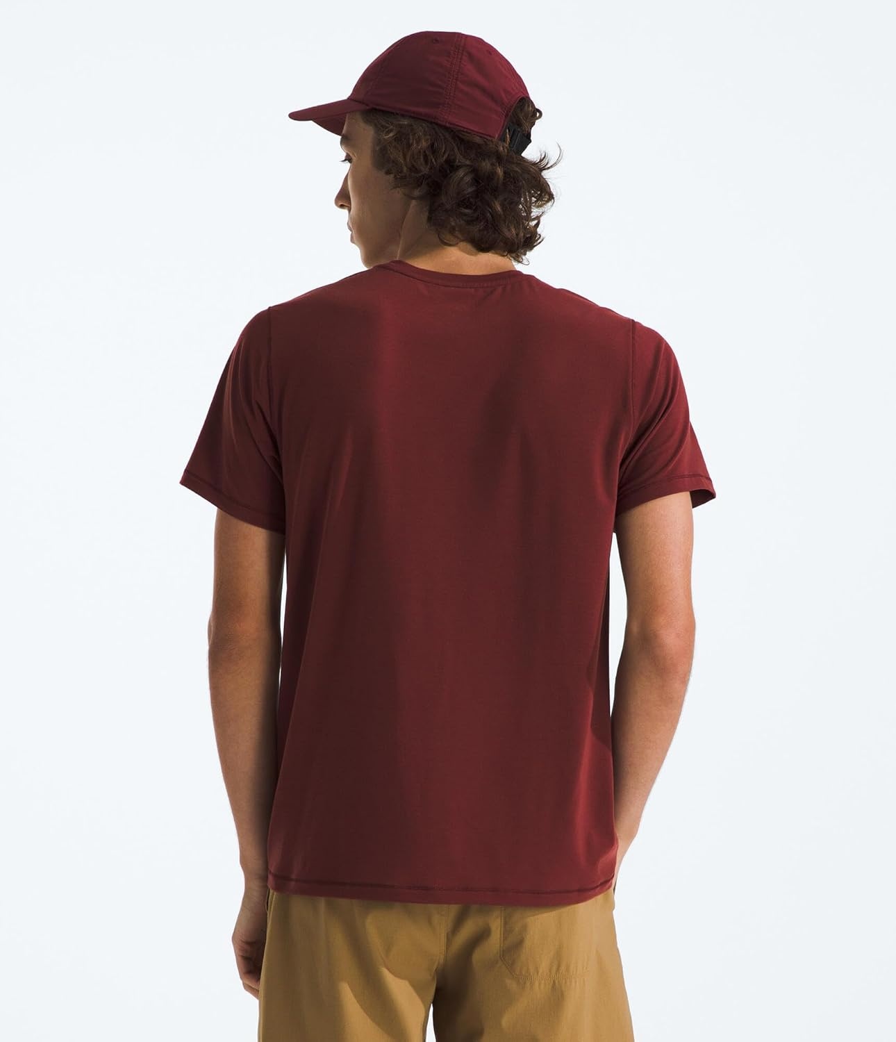 image:imageTHE NORTH FACE Mens Adventure Tee Lightweight amp Stretchy Shirt With Setin Sleeves amp Heat Transfer LogoSumac