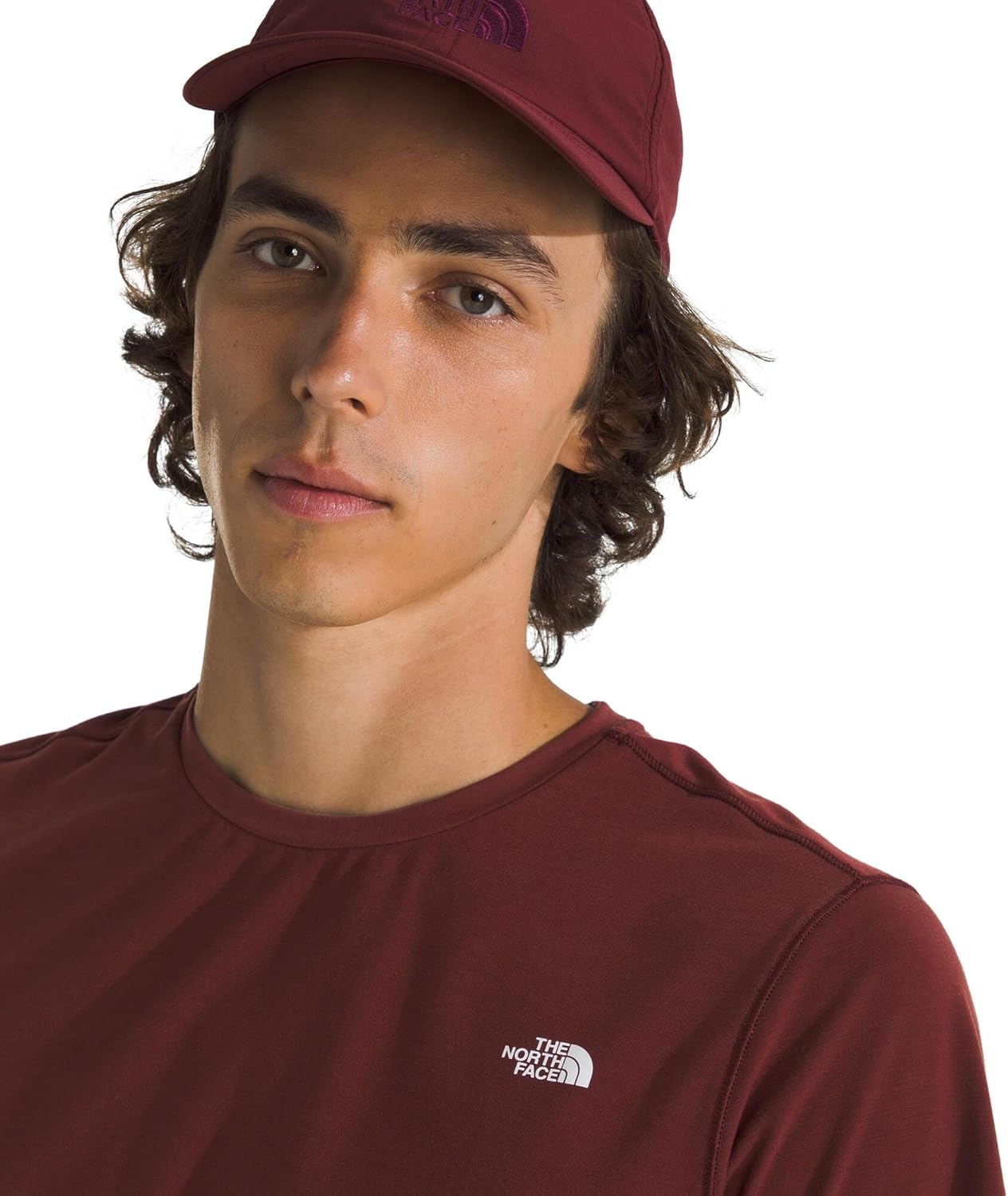image:imageTHE NORTH FACE Mens Adventure Tee Lightweight amp Stretchy Shirt With Setin Sleeves amp Heat Transfer LogoSumac