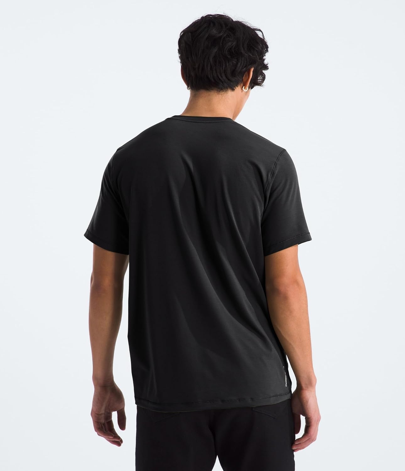 image:imageTHE NORTH FACE Mens Adventure Tee Lightweight amp Stretchy Shirt With Setin Sleeves amp Heat Transfer LogoTnf Black