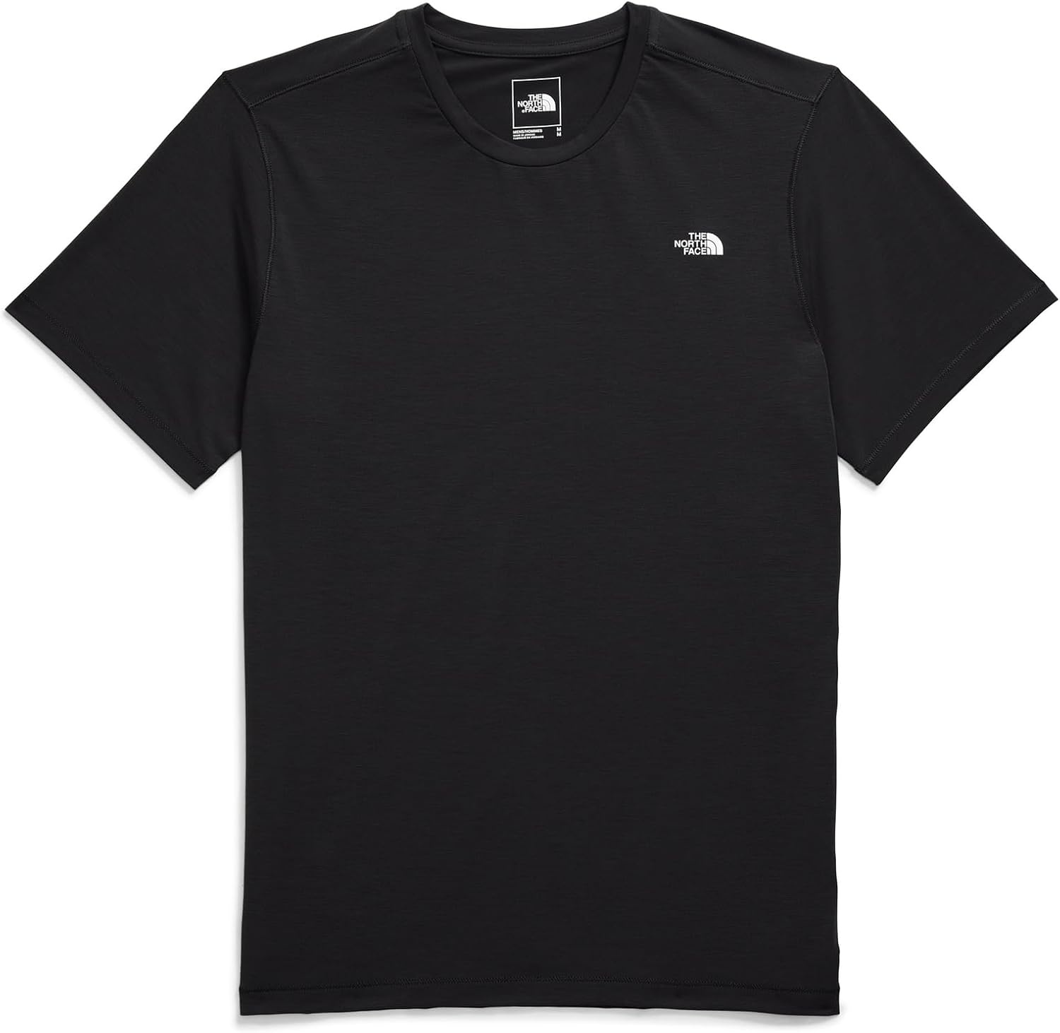 image:imageTHE NORTH FACE Mens Adventure Tee Lightweight amp Stretchy Shirt With Setin Sleeves amp Heat Transfer LogoTnf Black