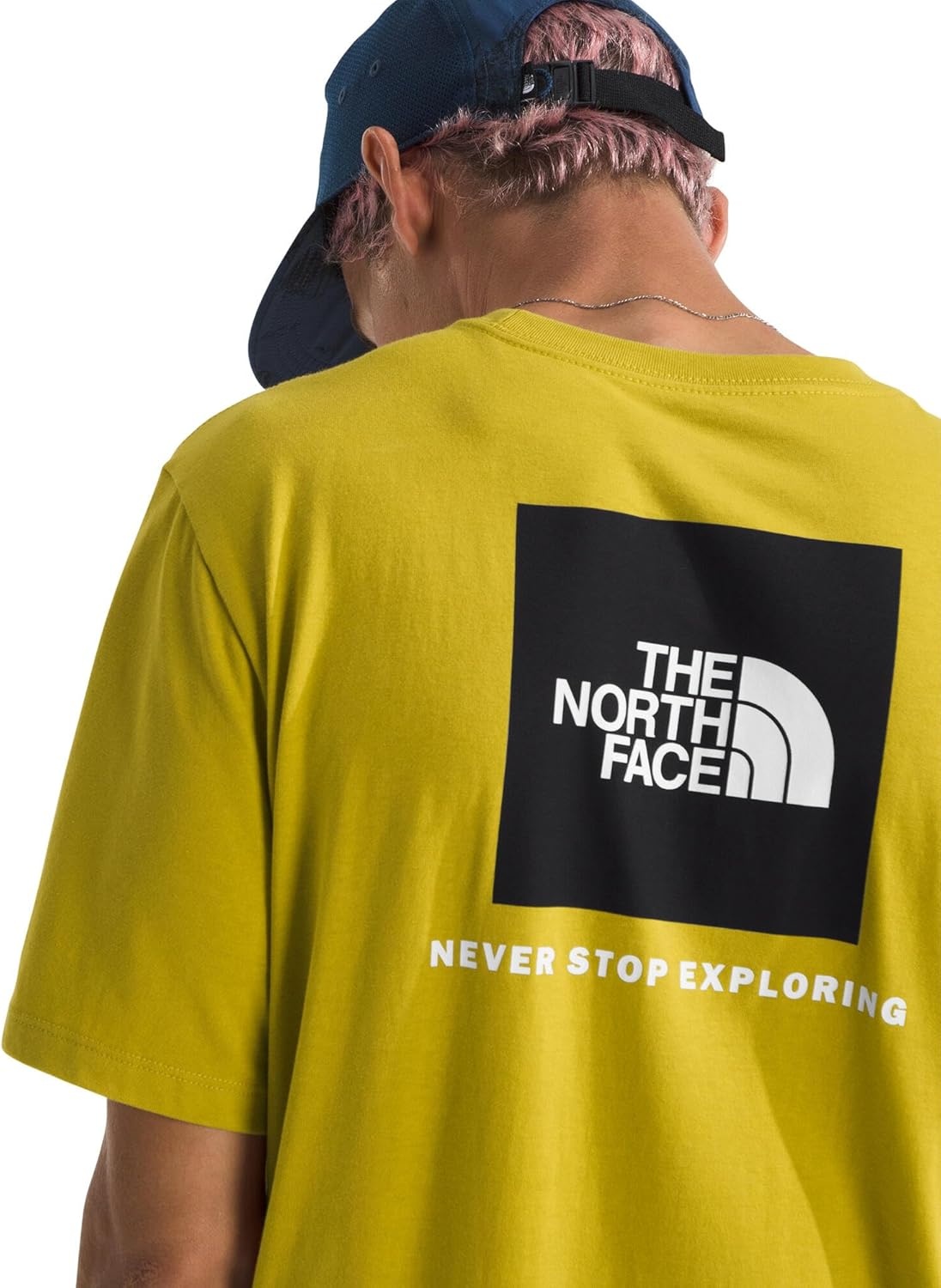 image:imageTHE NORTH FACE Mens Core Box NSE Short Sleeve Tee Branded Tshirt With a Ribbed CollarDijon Yellow