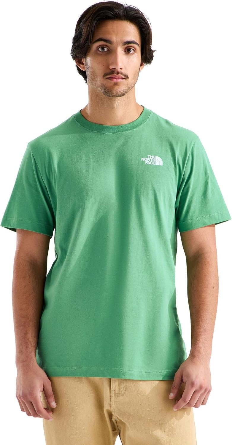 image:imageTHE NORTH FACE Mens Core Box NSE Short Sleeve Tee Branded Tshirt With a Ribbed CollarDimmed Algae