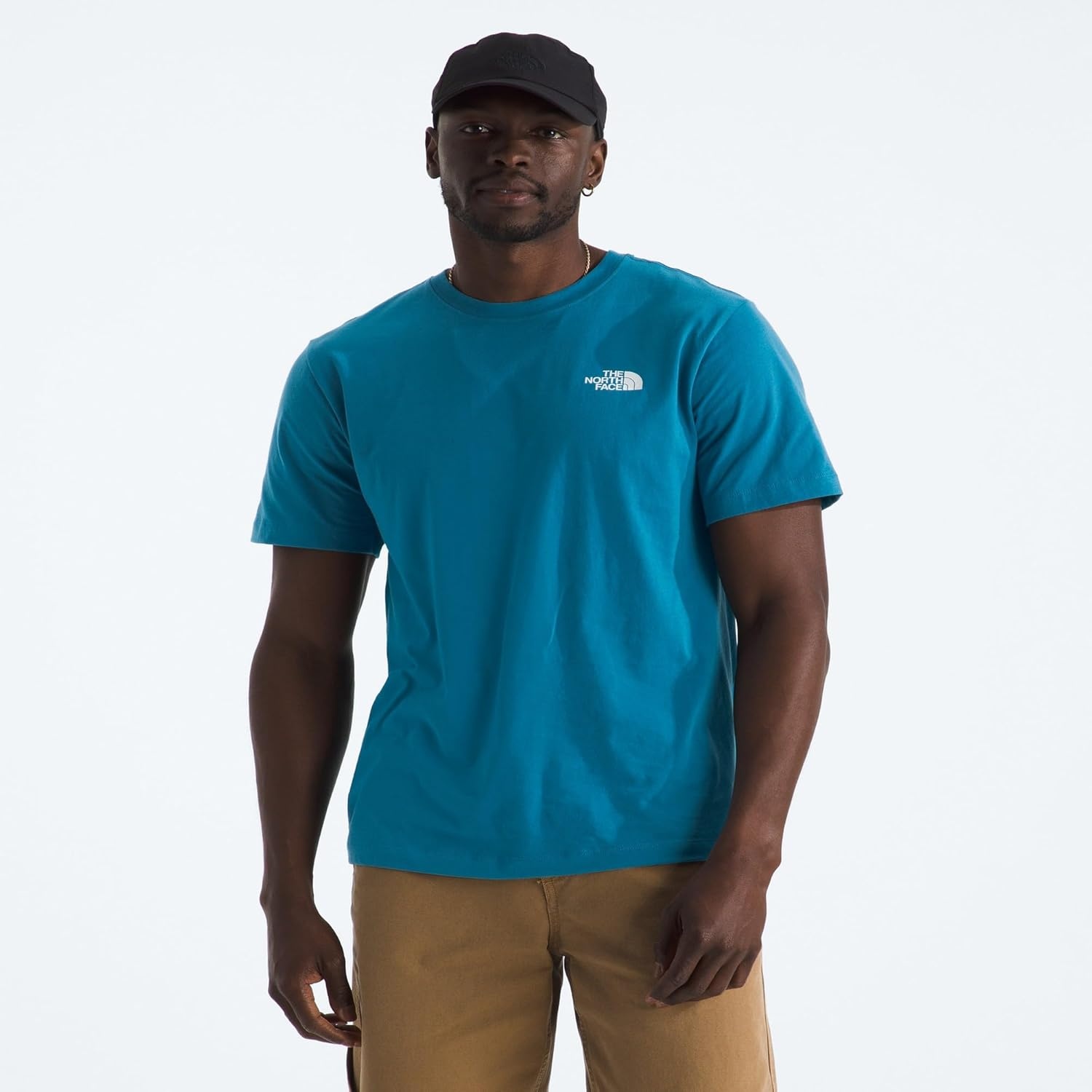 image:imageTHE NORTH FACE Mens Core Box NSE Short Sleeve Tee Branded Tshirt With a Ribbed CollarDusk Blue