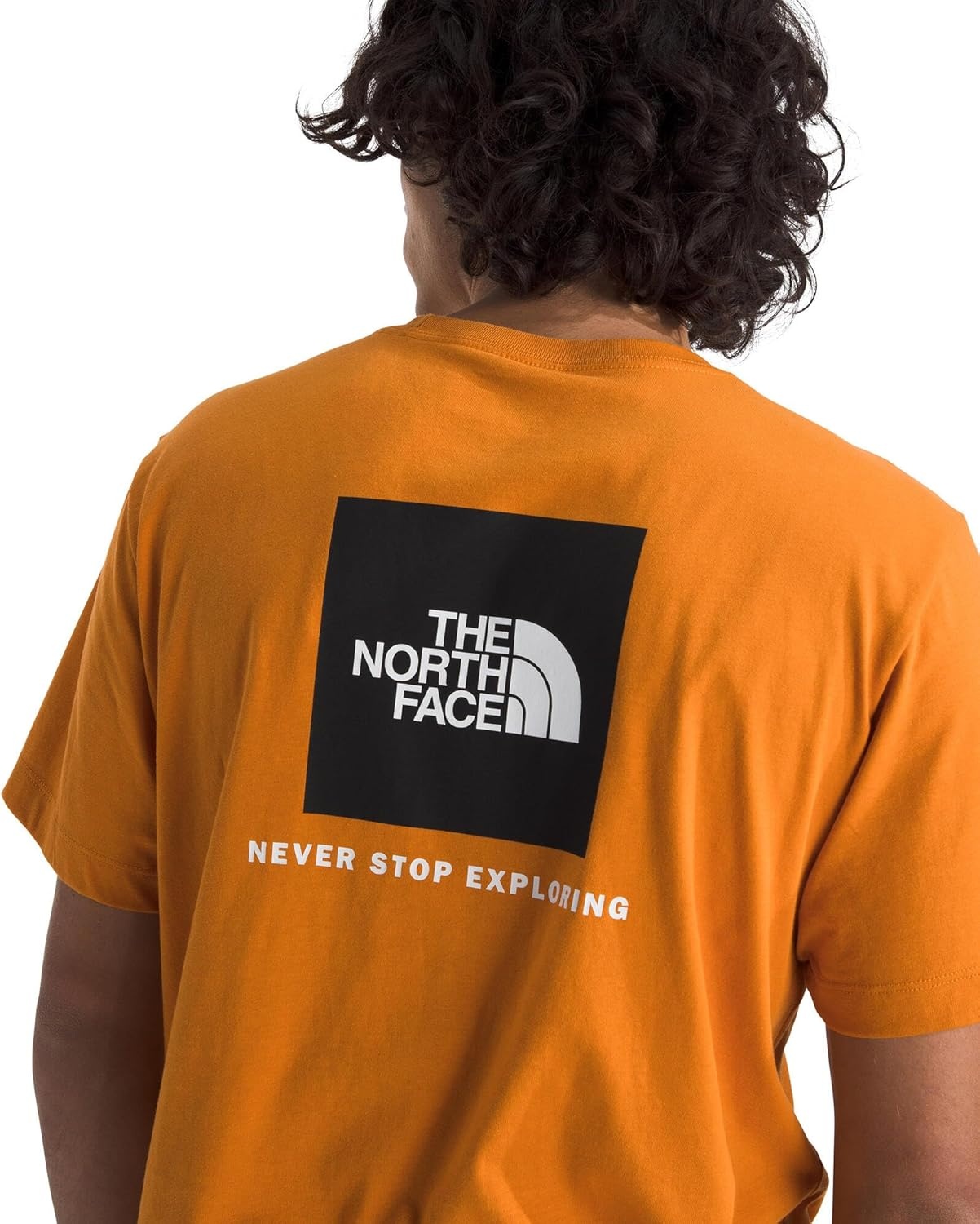 image:imageTHE NORTH FACE Mens Core Box NSE Short Sleeve Tee Branded Tshirt With a Ribbed CollarDust Orange