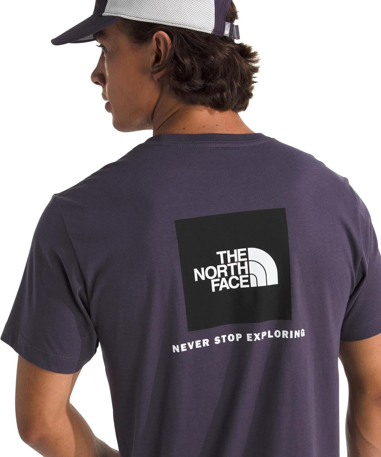 image:imageTHE NORTH FACE Mens Core Box NSE Short Sleeve Tee Branded Tshirt With a Ribbed CollarEndless Dusk