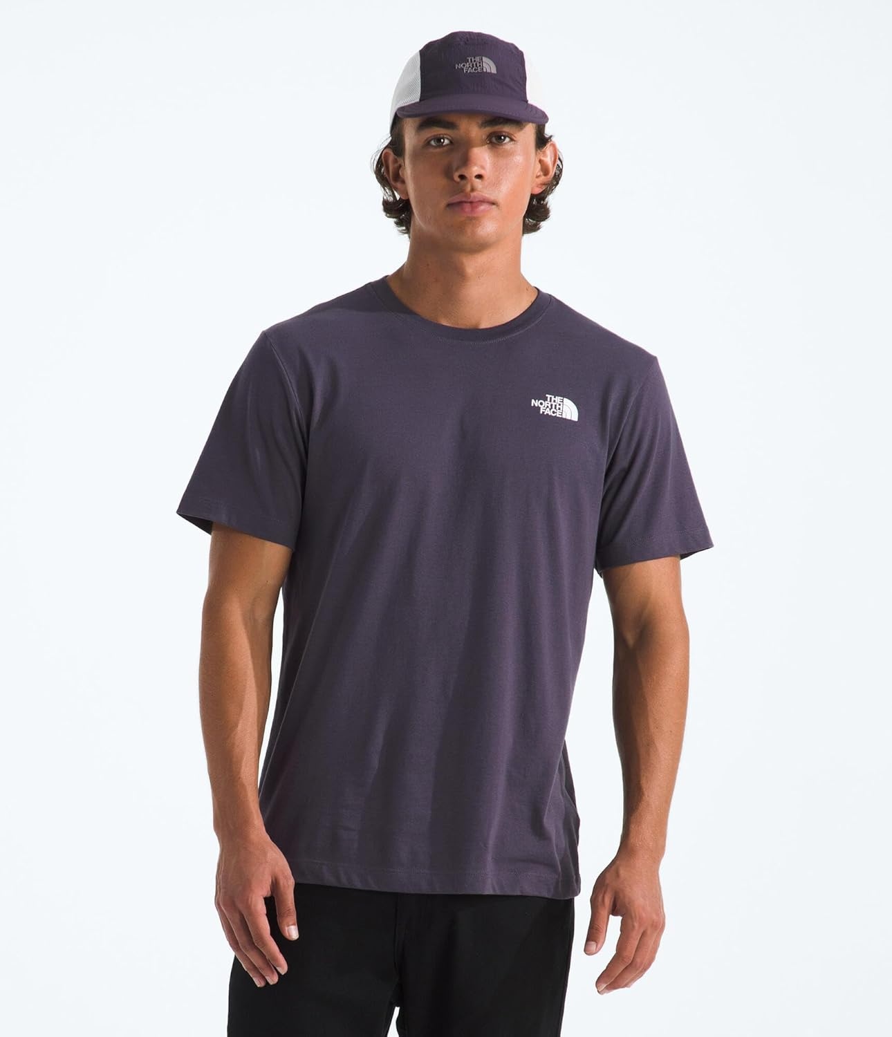 image:imageTHE NORTH FACE Mens Core Box NSE Short Sleeve Tee Branded Tshirt With a Ribbed CollarEndless Dusk