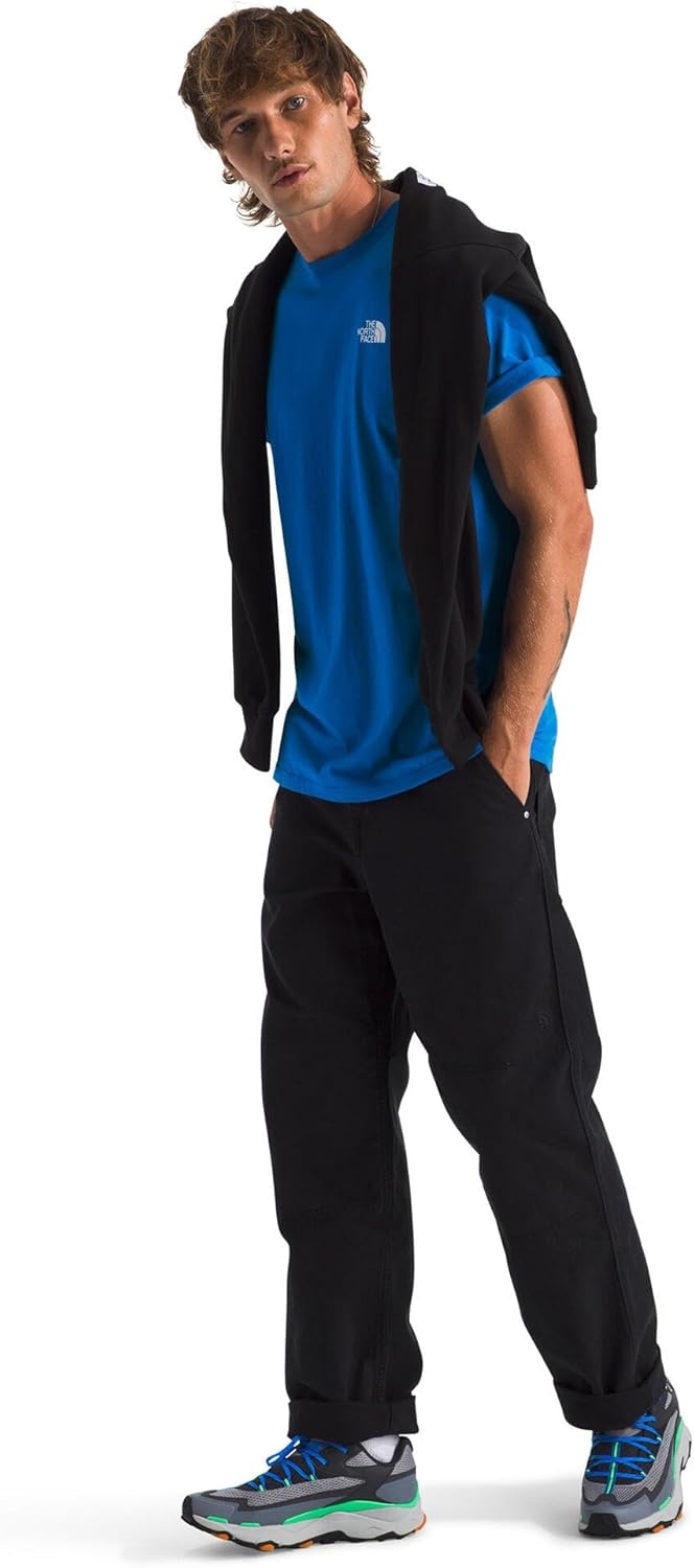 image:imageTHE NORTH FACE Mens Core Box NSE Short Sleeve Tee Branded Tshirt With a Ribbed CollarHero Blue
