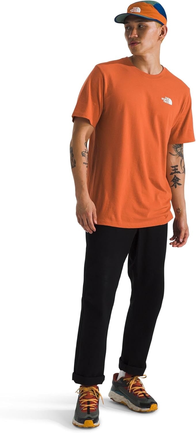 image:imageTHE NORTH FACE Mens Core Box NSE Short Sleeve Tee Branded Tshirt With a Ribbed CollarIron Bronze