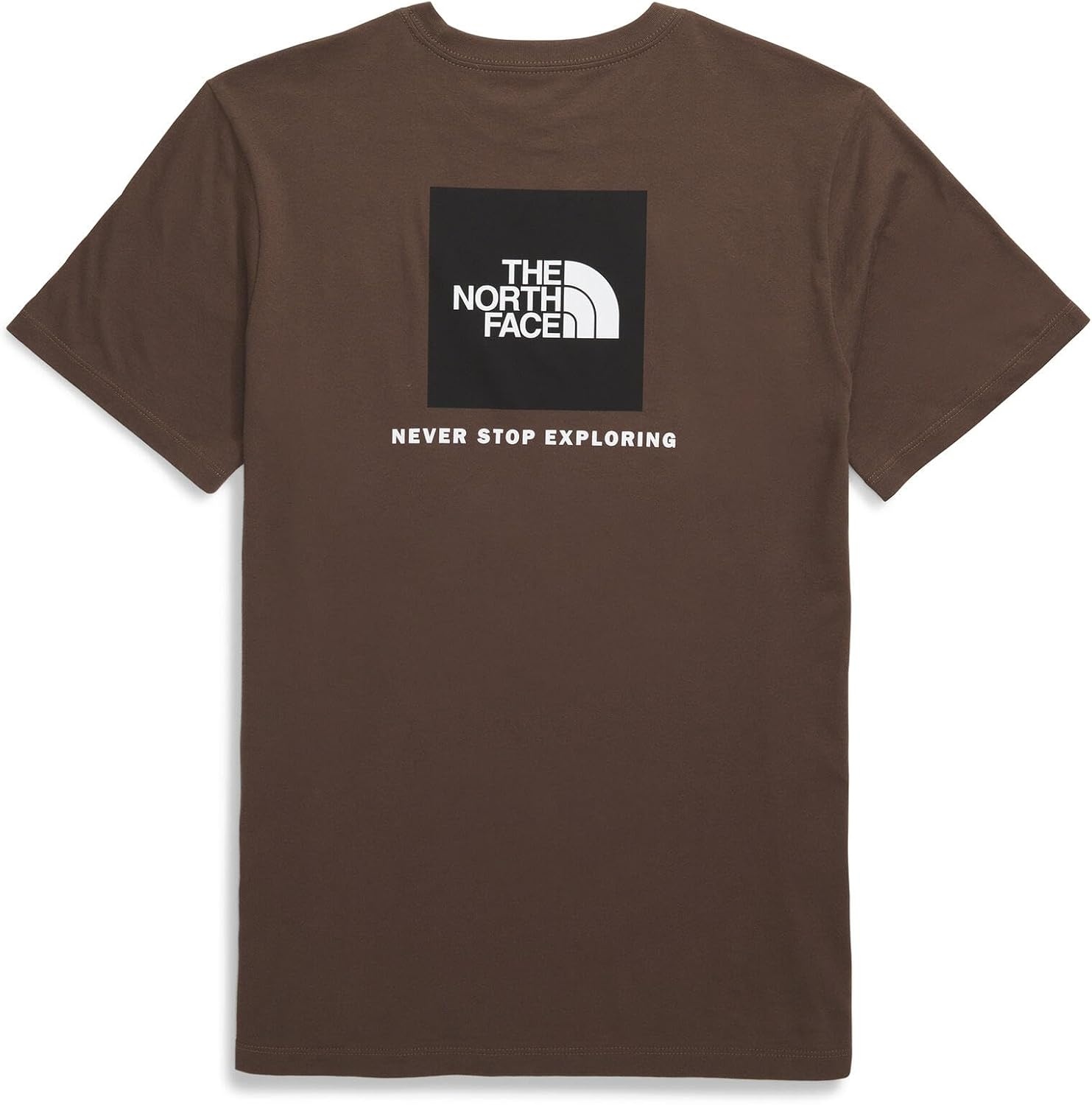 image:imageTHE NORTH FACE Mens Core Box NSE Short Sleeve Tee Branded Tshirt With a Ribbed CollarSmokey Brown