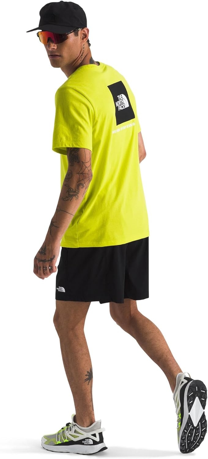 image:imageTHE NORTH FACE Mens Core Box NSE Short Sleeve Tee Branded Tshirt With a Ribbed CollarSulphur Spring Green