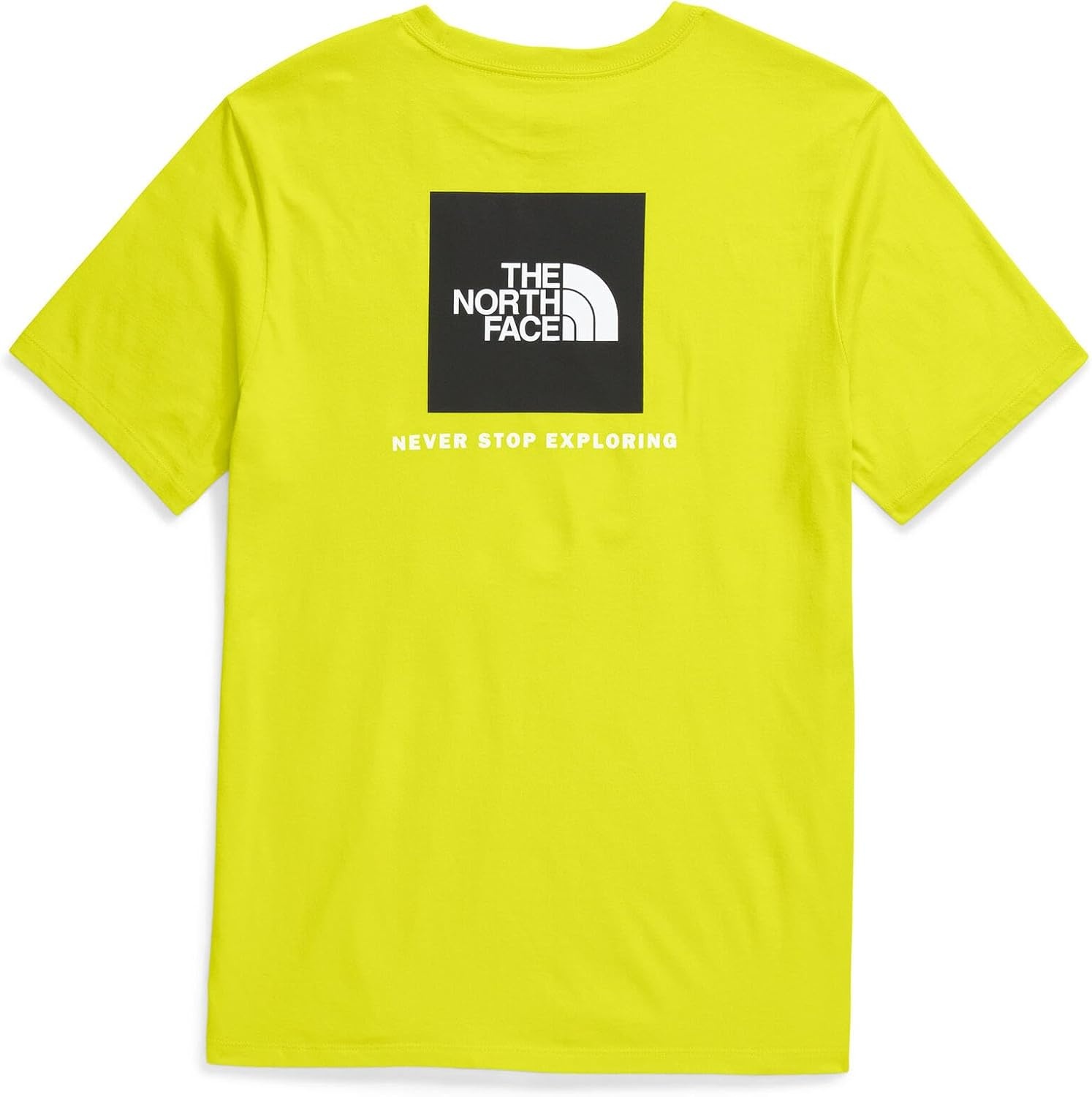 image:imageTHE NORTH FACE Mens Core Box NSE Short Sleeve Tee Branded Tshirt With a Ribbed CollarSulphur Spring Green