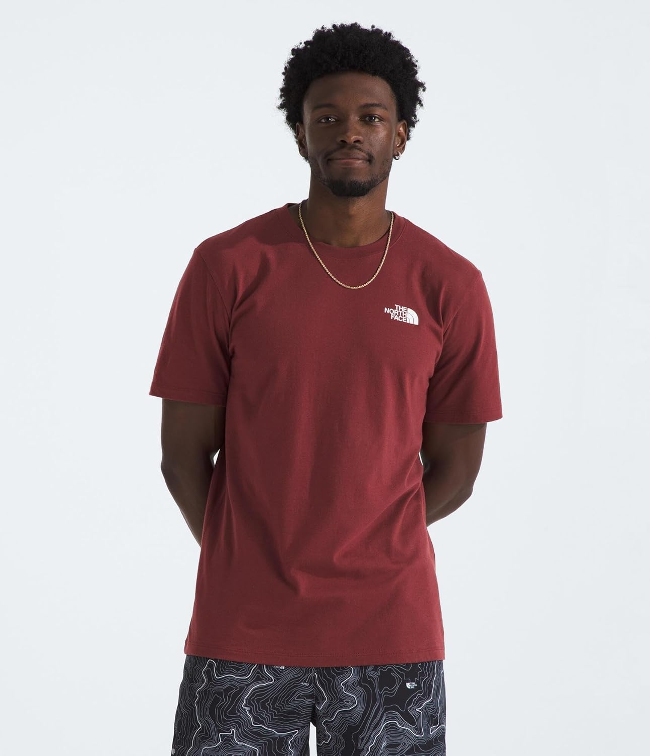 image:imageTHE NORTH FACE Mens Core Box NSE Short Sleeve Tee Branded Tshirt With a Ribbed CollarSumac