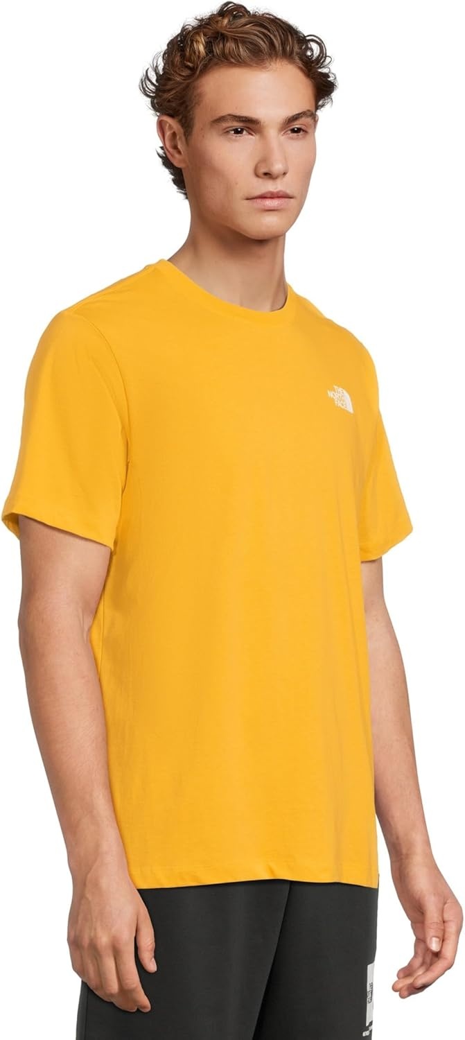 image:imageTHE NORTH FACE Mens Core Box NSE Short Sleeve Tee Branded Tshirt With a Ribbed CollarSummit Gold