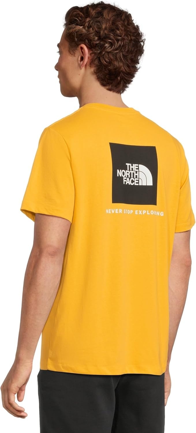 image:imageTHE NORTH FACE Mens Core Box NSE Short Sleeve Tee Branded Tshirt With a Ribbed CollarSummit Gold
