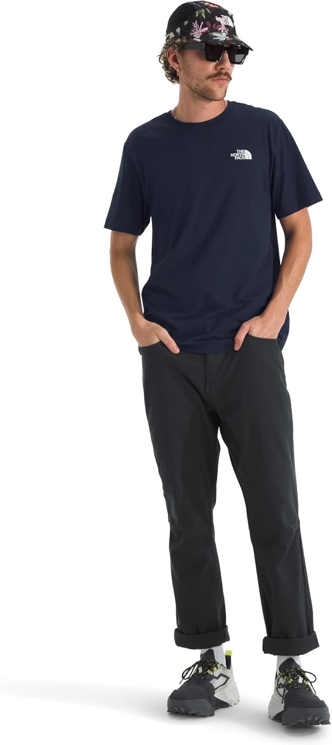image:imageTHE NORTH FACE Mens Core Box NSE Short Sleeve Tee Branded Tshirt With a Ribbed CollarSummit Navy