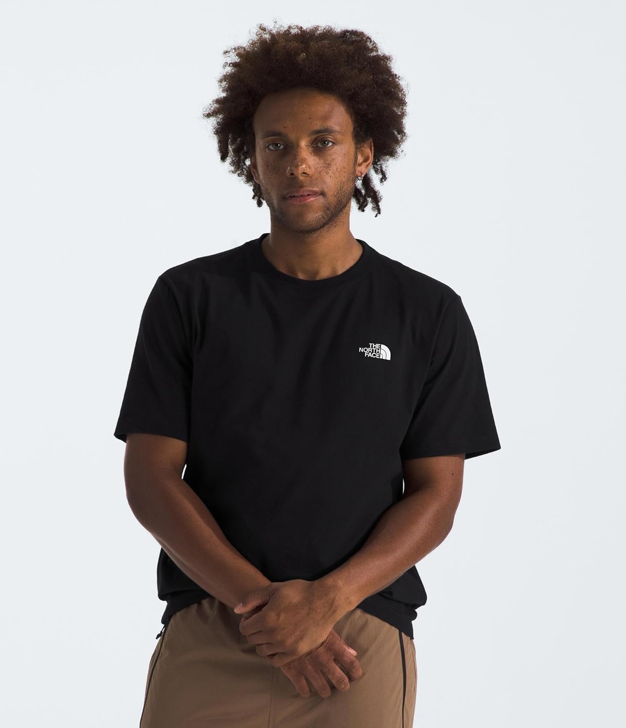 image:imageTHE NORTH FACE Mens Core Box NSE Short Sleeve Tee Branded Tshirt With a Ribbed CollarTnf BlackTnf White