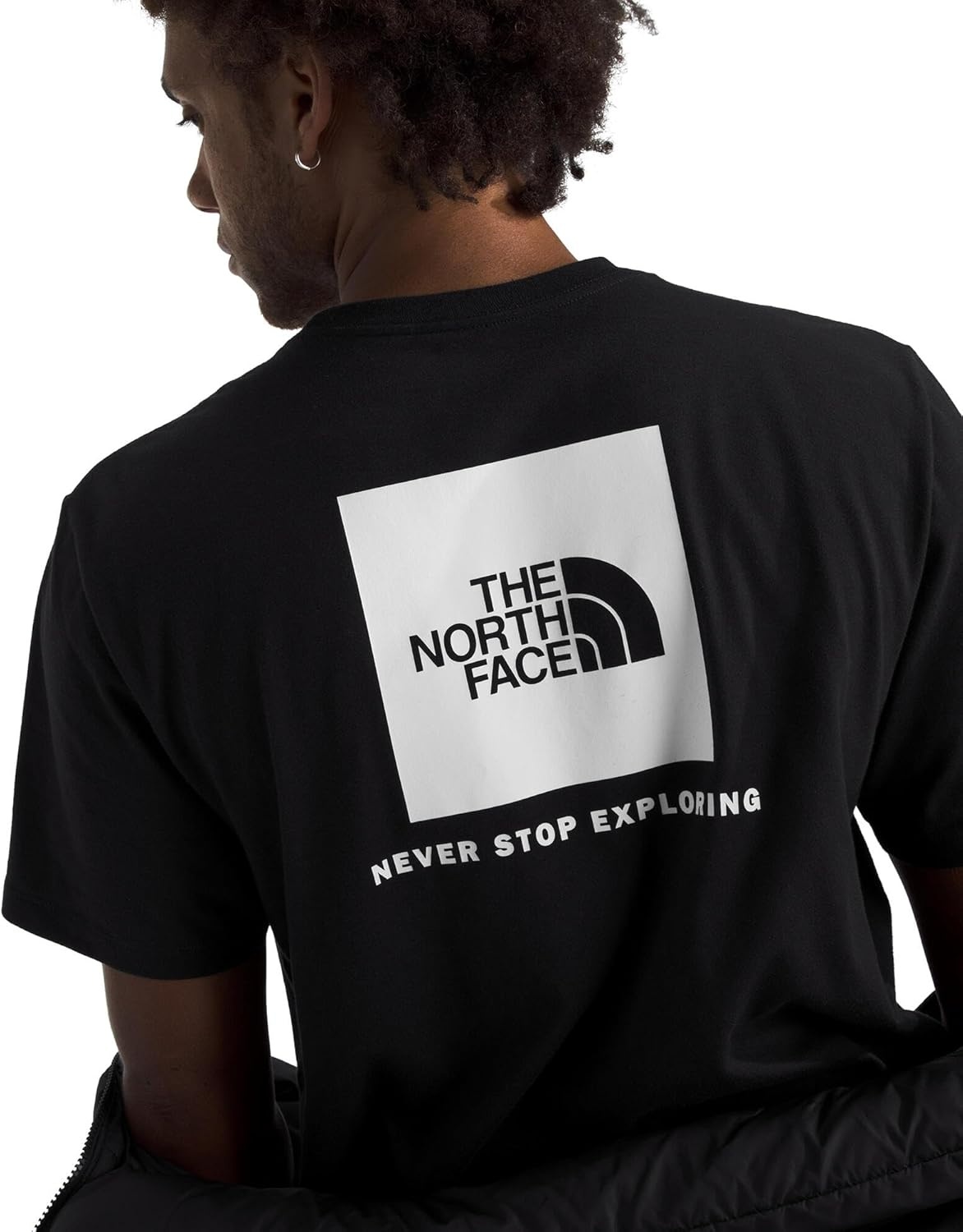 image:imageTHE NORTH FACE Mens Core Box NSE Short Sleeve Tee Branded Tshirt With a Ribbed CollarTnf BlackTnf White