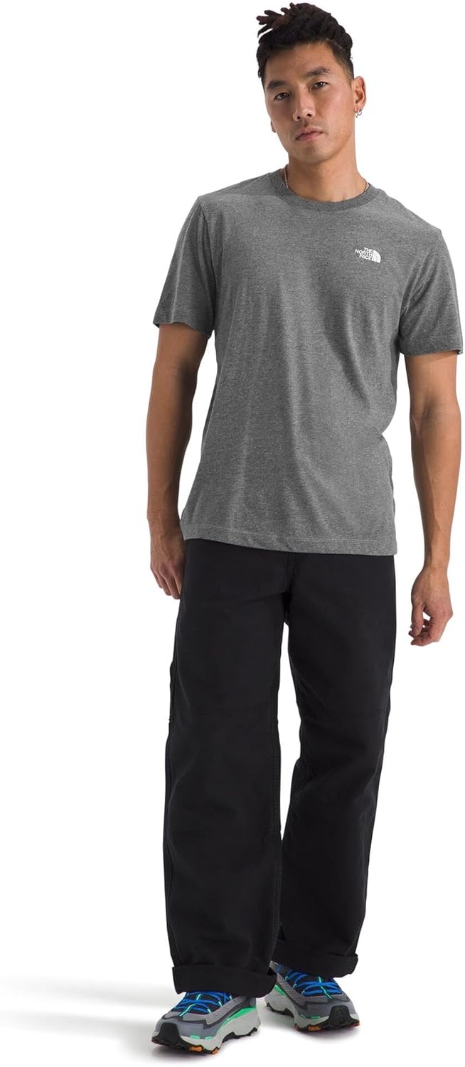 image:imageTHE NORTH FACE Mens Core Box NSE Short Sleeve Tee Branded Tshirt With a Ribbed CollarTnf Mid Grey Heather
