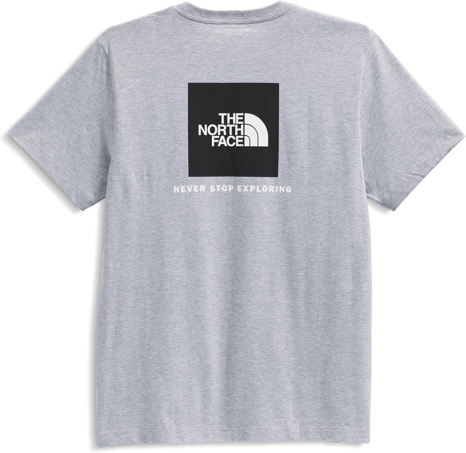 image:imageTHE NORTH FACE Mens Core Box NSE Short Sleeve Tee Branded Tshirt With a Ribbed CollarTnf Pale Grey Heather