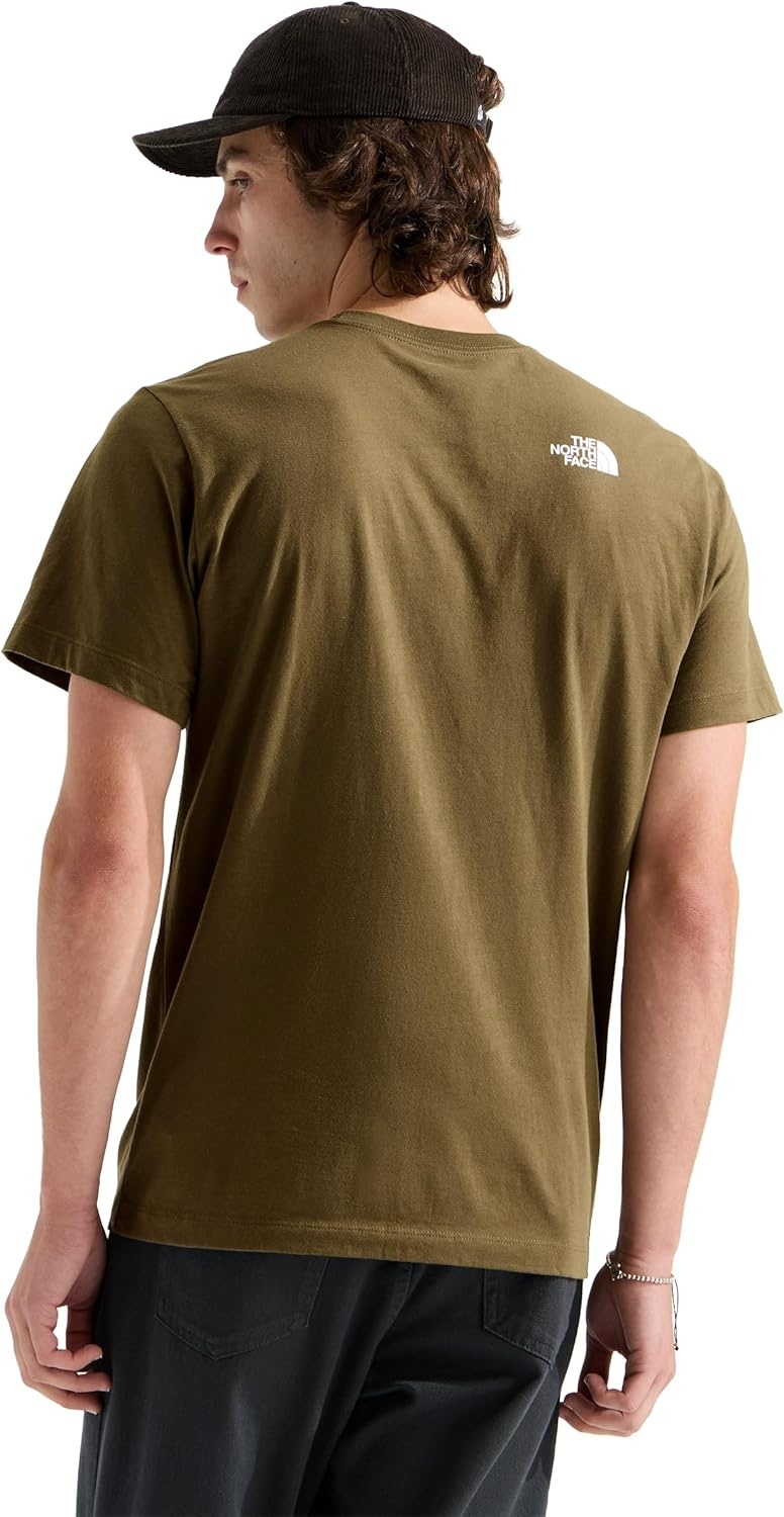 image:imageTHE NORTH FACE Mens Core Half Dome Shortsleeve Tee Regular Fit Cotton Shirt With Graphic Design amp Ribbed CollarCaraway Seed