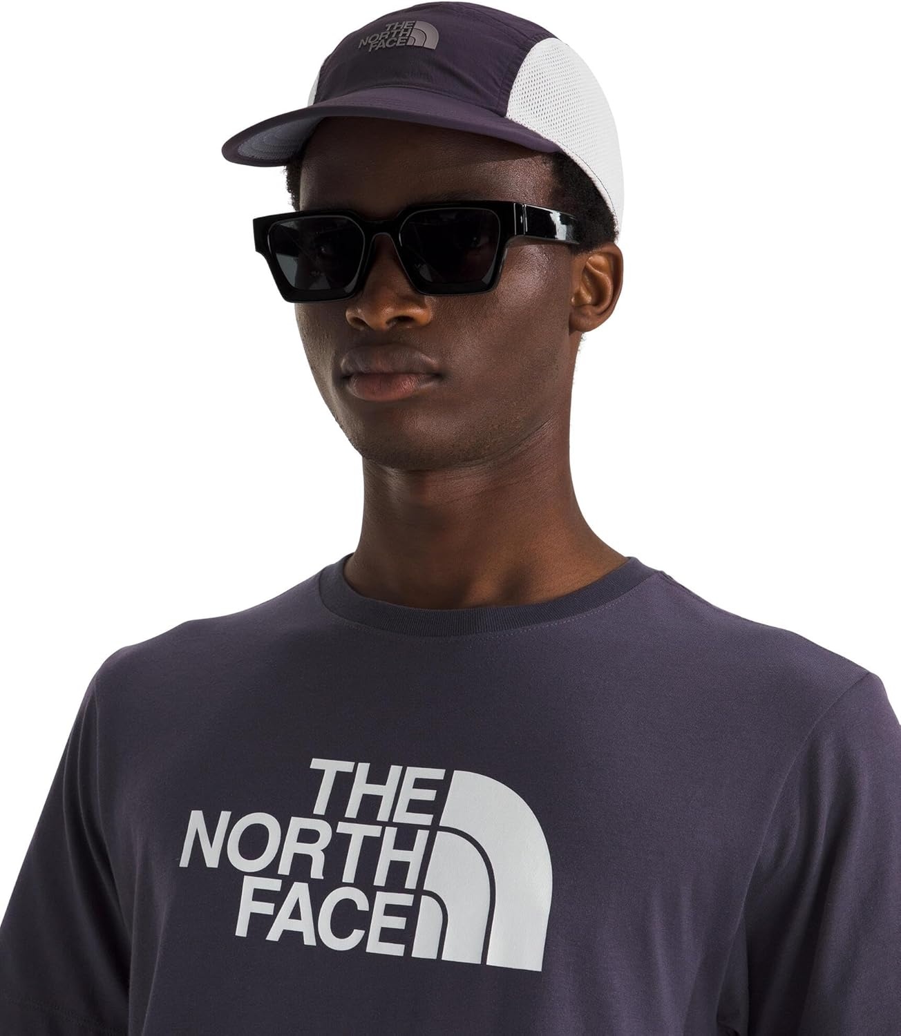 image:imageTHE NORTH FACE Mens Core Half Dome Shortsleeve Tee Regular Fit Cotton Shirt With Graphic Design amp Ribbed CollarEndless Dusk