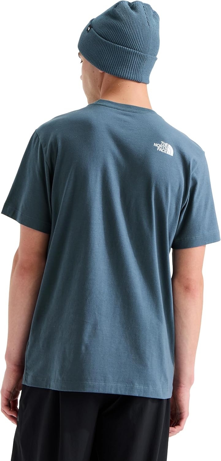 image:imageTHE NORTH FACE Mens Core Half Dome Shortsleeve Tee Regular Fit Cotton Shirt With Graphic Design amp Ribbed CollarGranite Grey