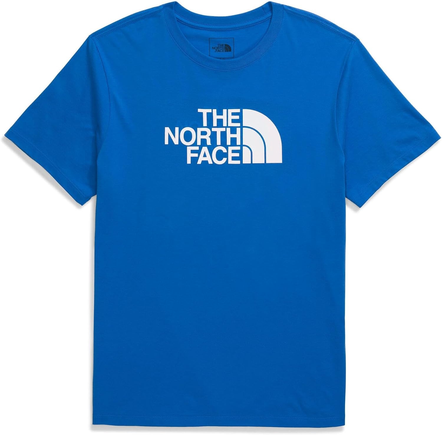image:imageTHE NORTH FACE Mens Core Half Dome Shortsleeve Tee Regular Fit Cotton Shirt With Graphic Design amp Ribbed CollarHero BlueTnf White