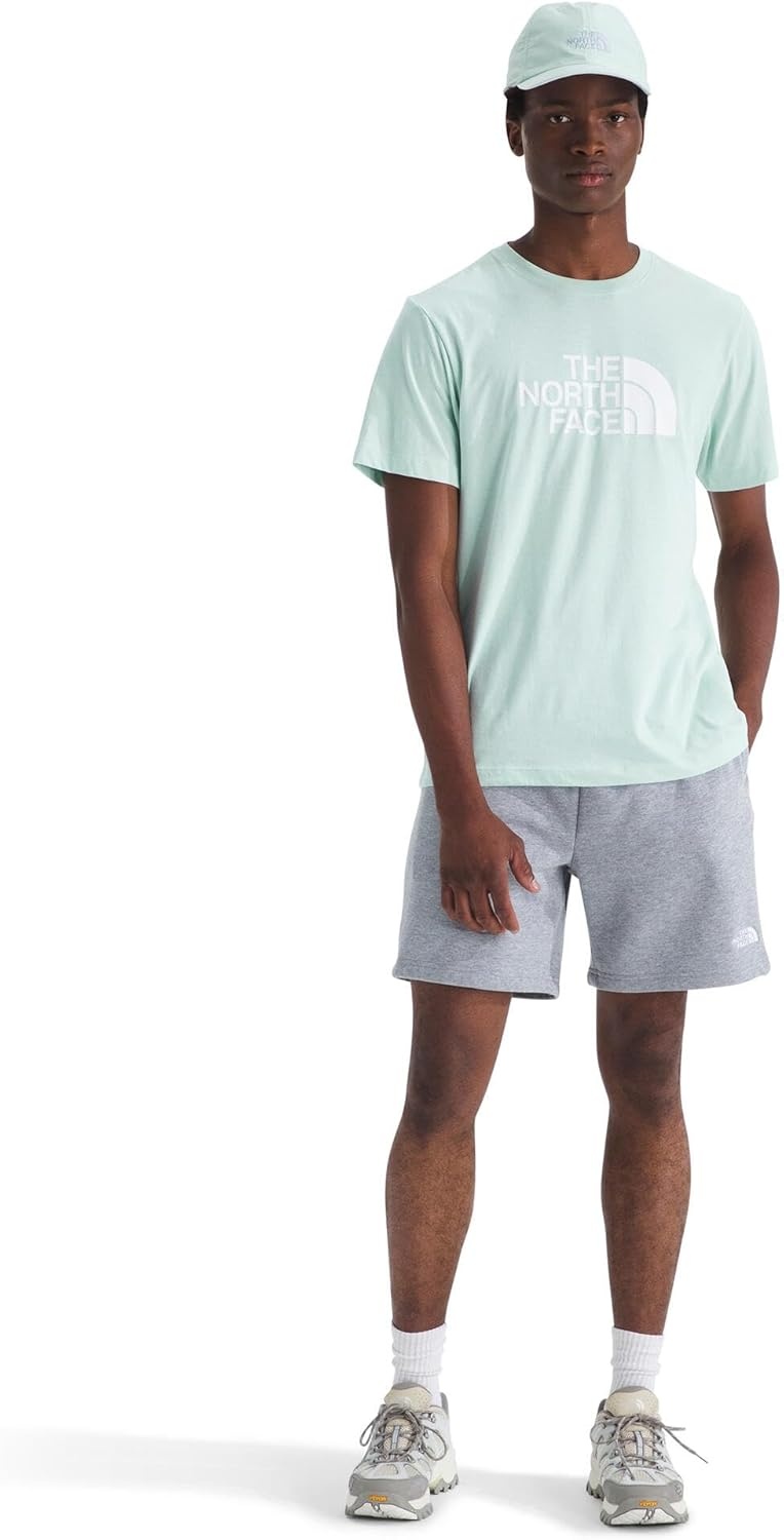 image:imageTHE NORTH FACE Mens Core Half Dome Shortsleeve Tee Regular Fit Cotton Shirt With Graphic Design amp Ribbed CollarOpal Frost