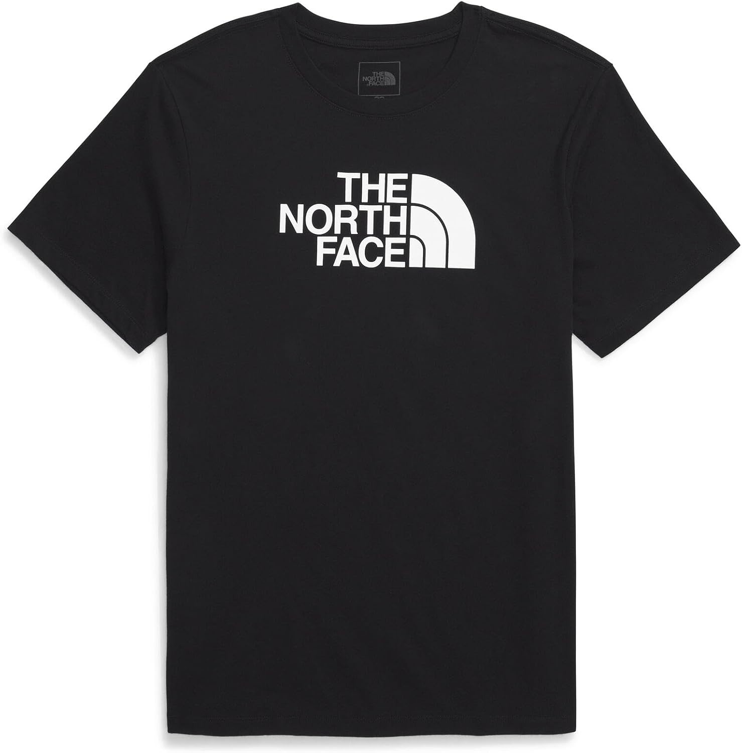 image:imageTHE NORTH FACE Mens Core Half Dome Shortsleeve Tee Regular Fit Cotton Shirt With Graphic Design amp Ribbed CollarTnf BlackTnf White