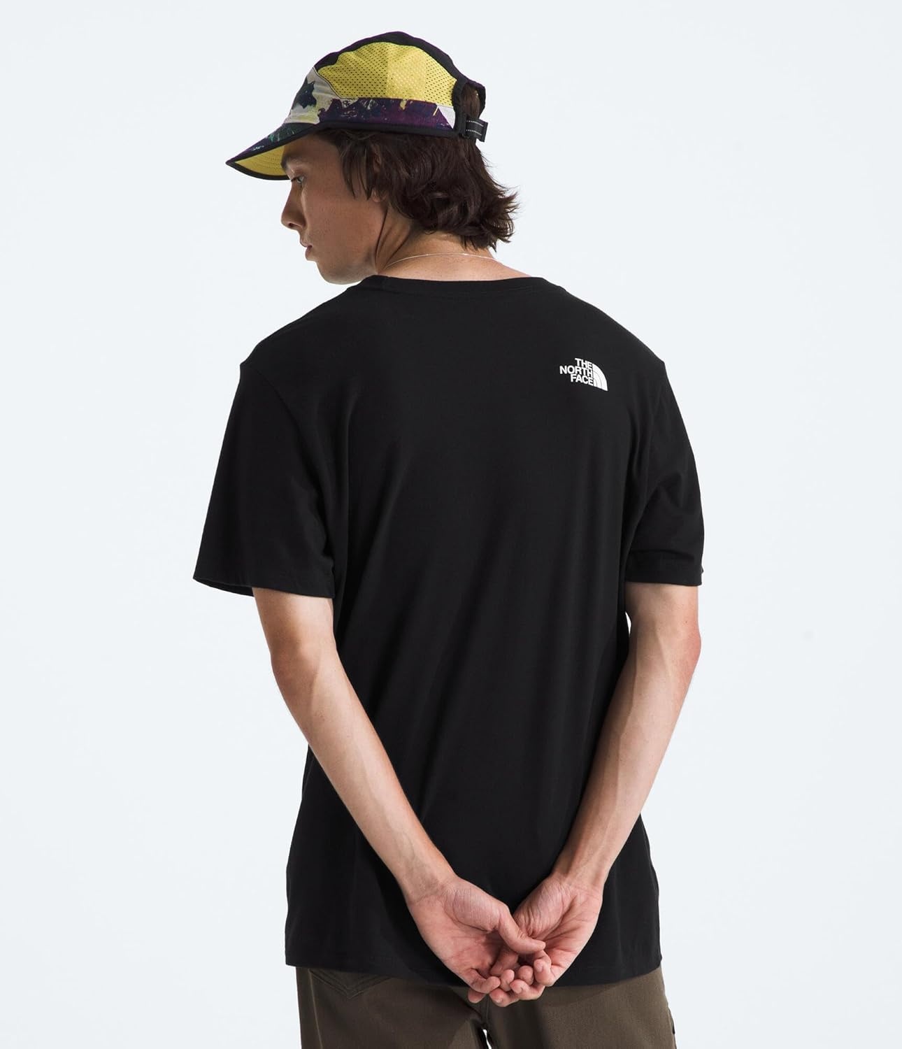 image:imageTHE NORTH FACE Mens Core Half Dome Shortsleeve Tee Regular Fit Cotton Shirt With Graphic Design amp Ribbed CollarTnf BlackTnf White