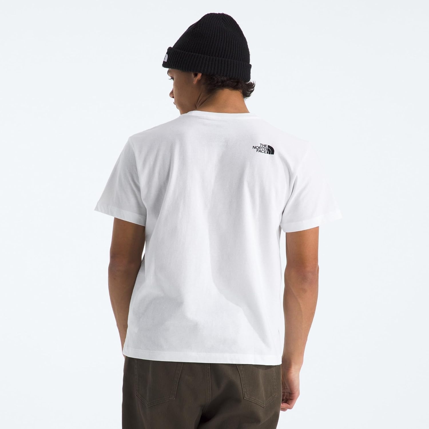image:imageTHE NORTH FACE Mens Core Half Dome Shortsleeve Tee Regular Fit Cotton Shirt With Graphic Design amp Ribbed CollarTnf WhiteTnf Black