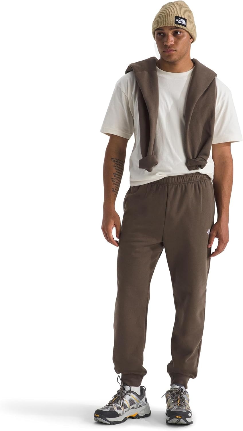 image:imageTHE NORTH FACE Mens Evolution Simple Dome Jogger Elastic Waistband With Adjustable Drawcord Hand Pockets Ribbed CuffsSmokey Brown