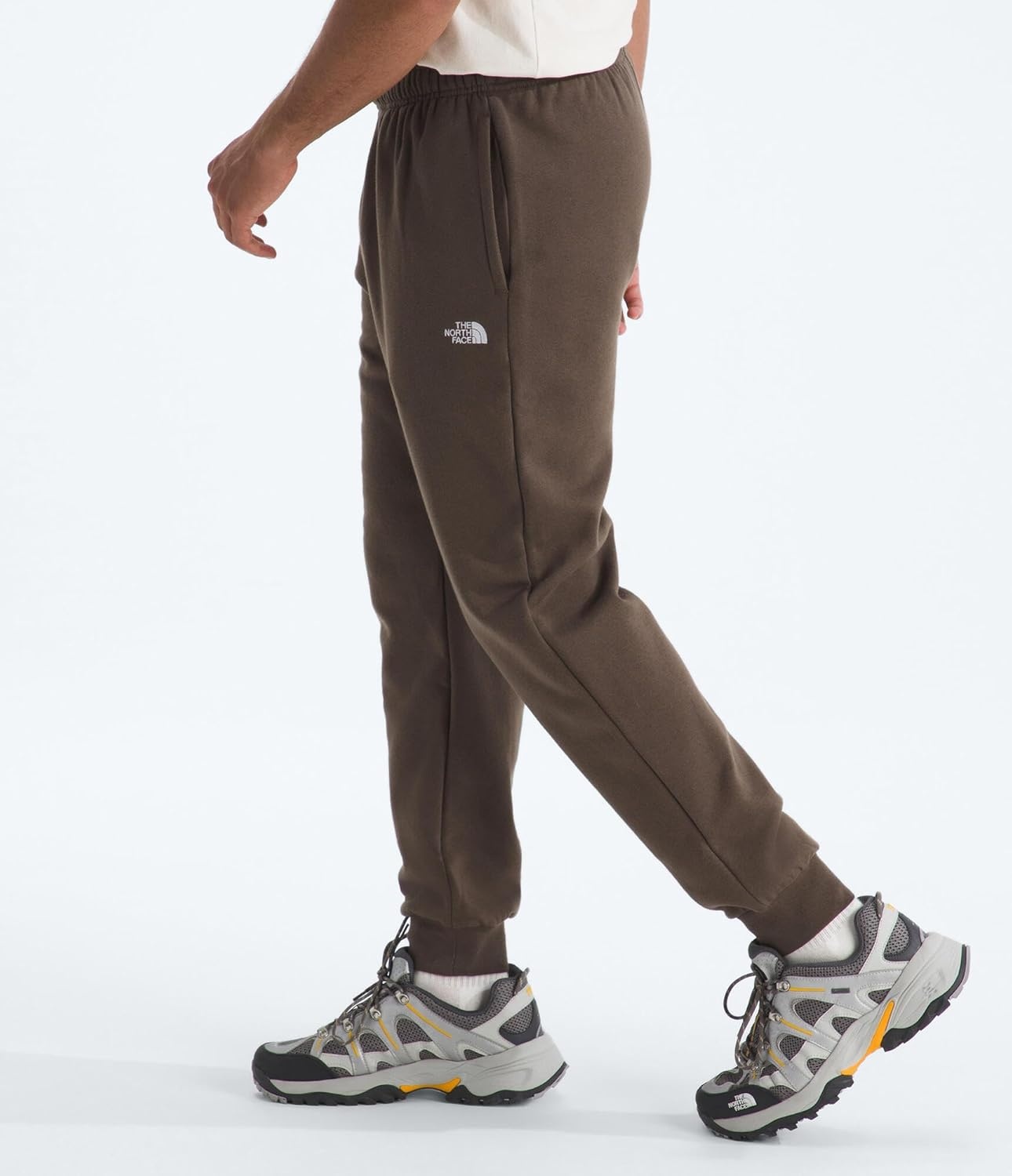 image:imageTHE NORTH FACE Mens Evolution Simple Dome Jogger Elastic Waistband With Adjustable Drawcord Hand Pockets Ribbed CuffsSmokey Brown