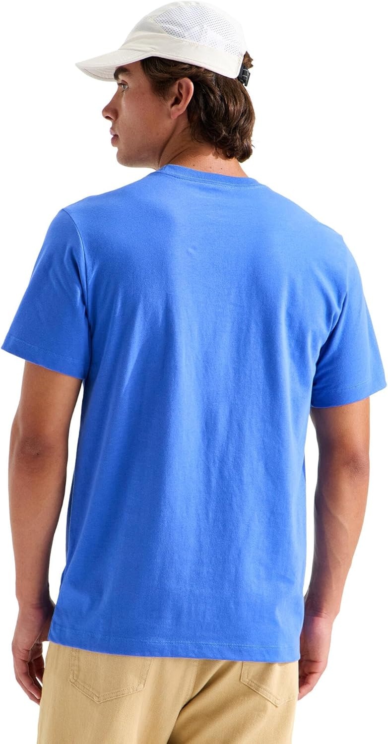 image:imageTHE NORTH FACE Mens Evolution Simple Dome Shortsleeve Tee Standard amp Big Size Cotton Shirt With the Classic LogoActive Blue