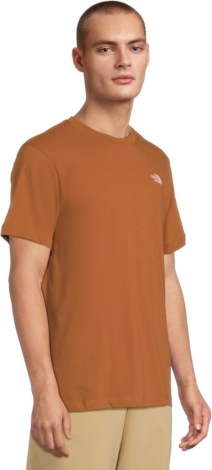 image:imageTHE NORTH FACE Mens Evolution Simple Dome Shortsleeve Tee Standard amp Big Size Cotton Shirt With the Classic LogoBurnt Umber