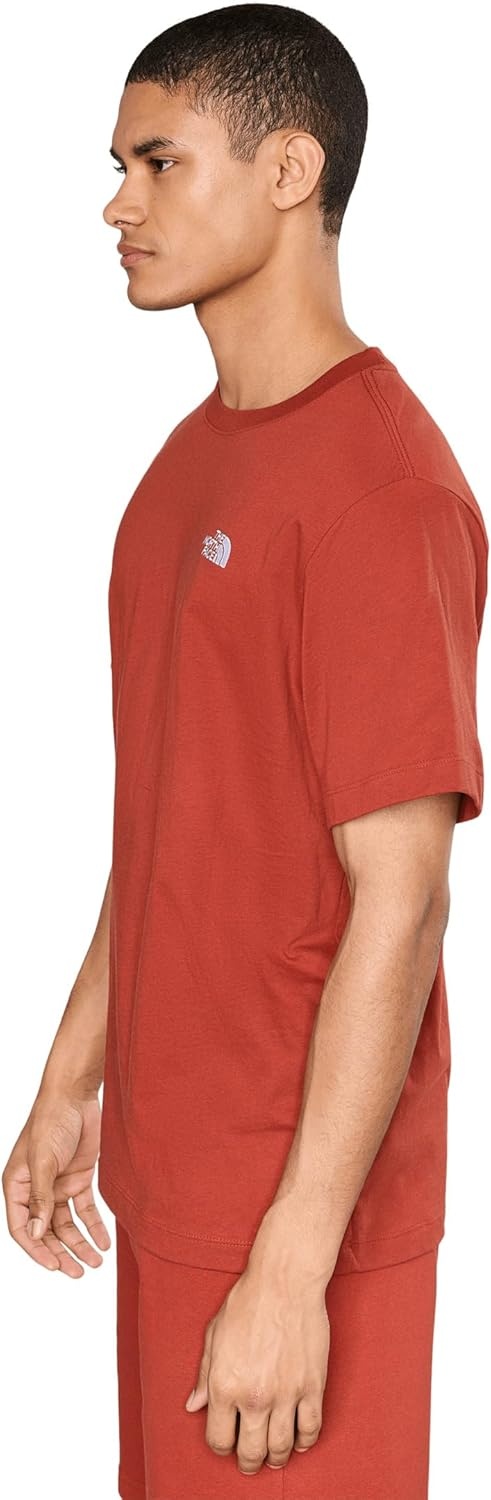 image:imageTHE NORTH FACE Mens Evolution Simple Dome Shortsleeve Tee Standard amp Big Size Cotton Shirt With the Classic LogoIron Clay