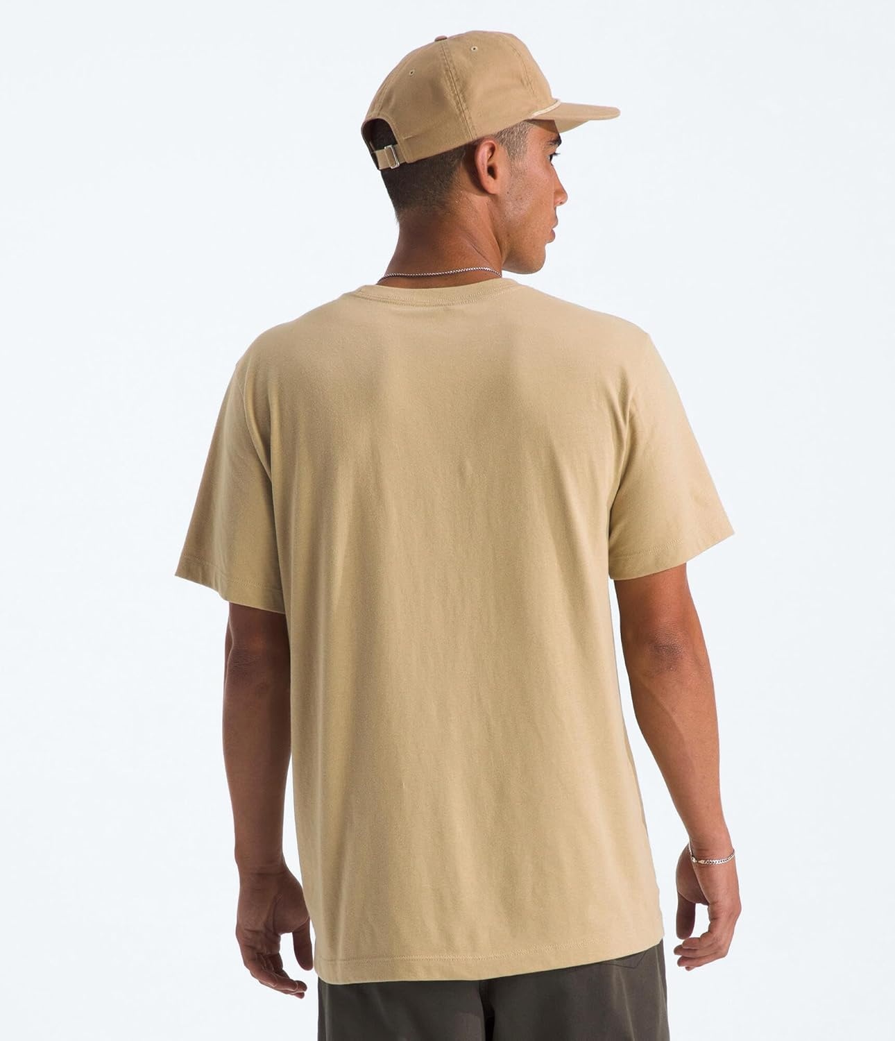 image:imageTHE NORTH FACE Mens Evolution Simple Dome Shortsleeve Tee Standard amp Big Size Cotton Shirt With the Classic LogoKhaki Stone