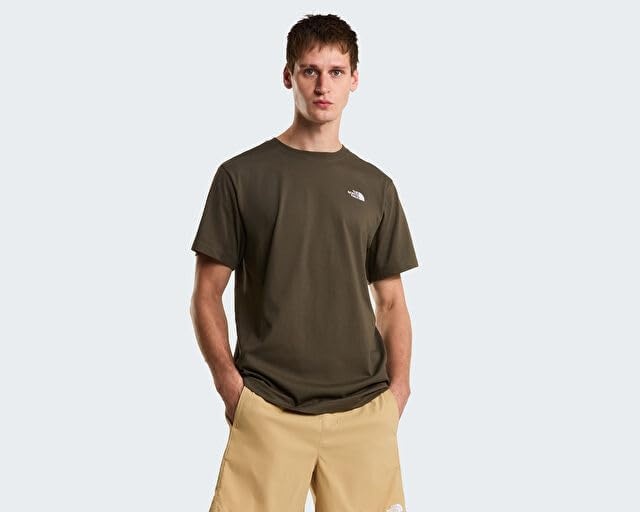 image:imageTHE NORTH FACE Mens Evolution Simple Dome Shortsleeve Tee Standard amp Big Size Cotton Shirt With the Classic LogoNew Taupe Green