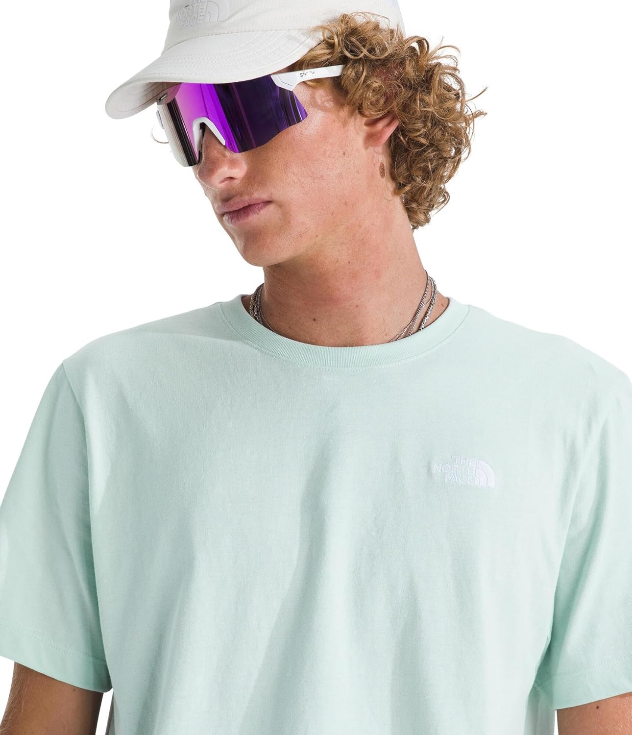 image:imageTHE NORTH FACE Mens Evolution Simple Dome Shortsleeve Tee Standard amp Big Size Cotton Shirt With the Classic LogoOpal Frost
