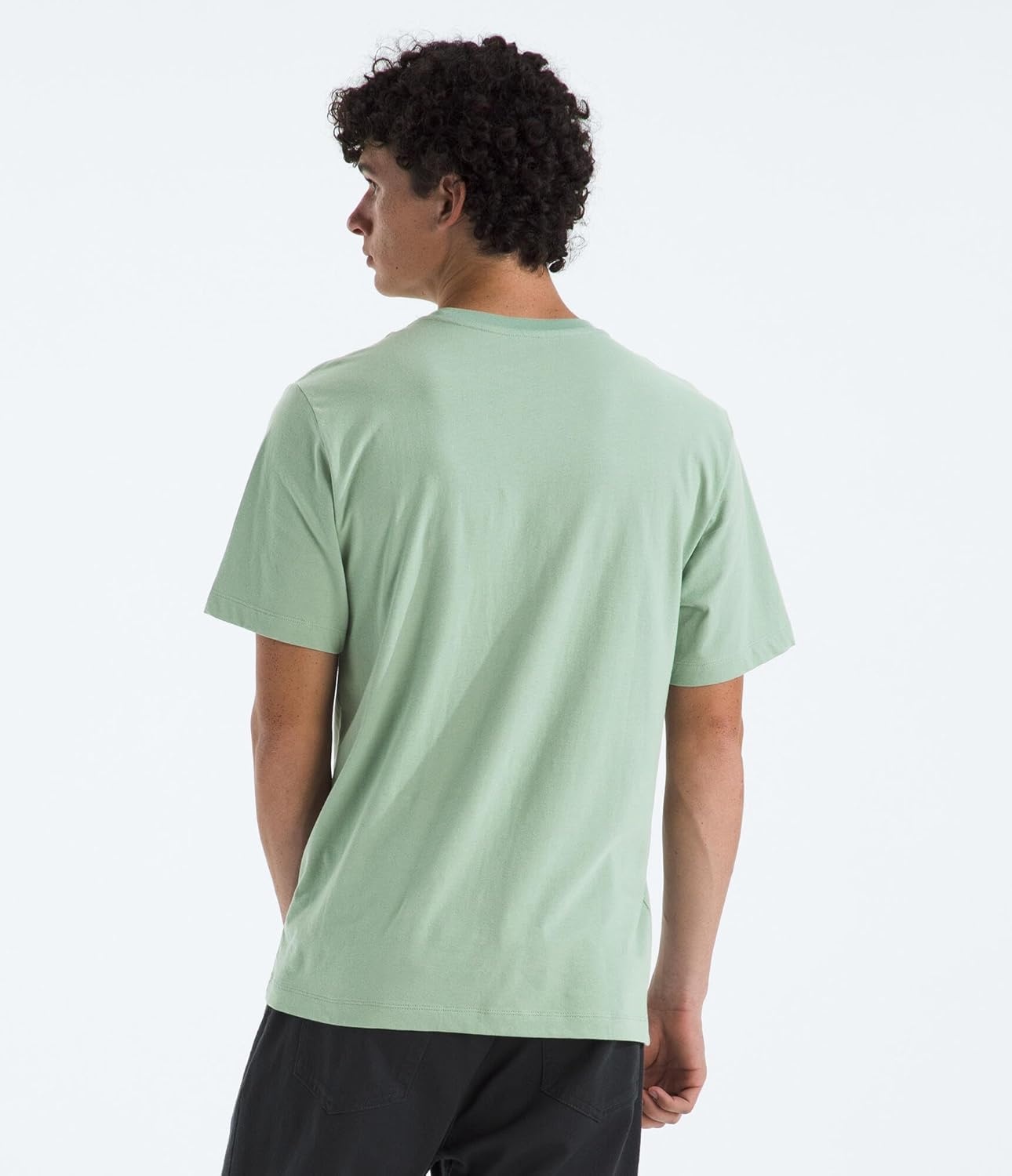 image:imageTHE NORTH FACE Mens Evolution Simple Dome Shortsleeve Tee Standard amp Big Size Cotton Shirt With the Classic LogoSlate Moss