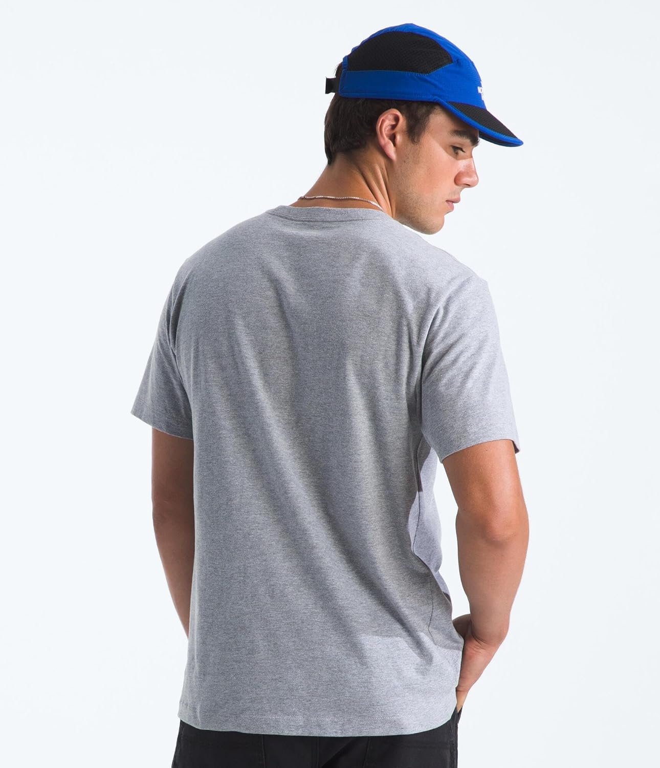 image:imageTHE NORTH FACE Mens Evolution Simple Dome Shortsleeve Tee Standard amp Big Size Cotton Shirt With the Classic LogoTnf Pale Grey Heather