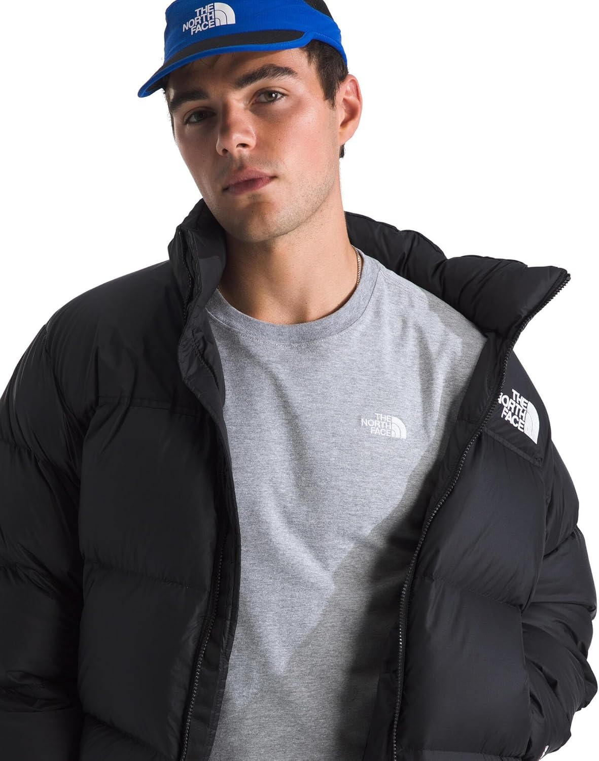 image:imageTHE NORTH FACE Mens Evolution Simple Dome Shortsleeve Tee Standard amp Big Size Cotton Shirt With the Classic LogoTnf Pale Grey Heather