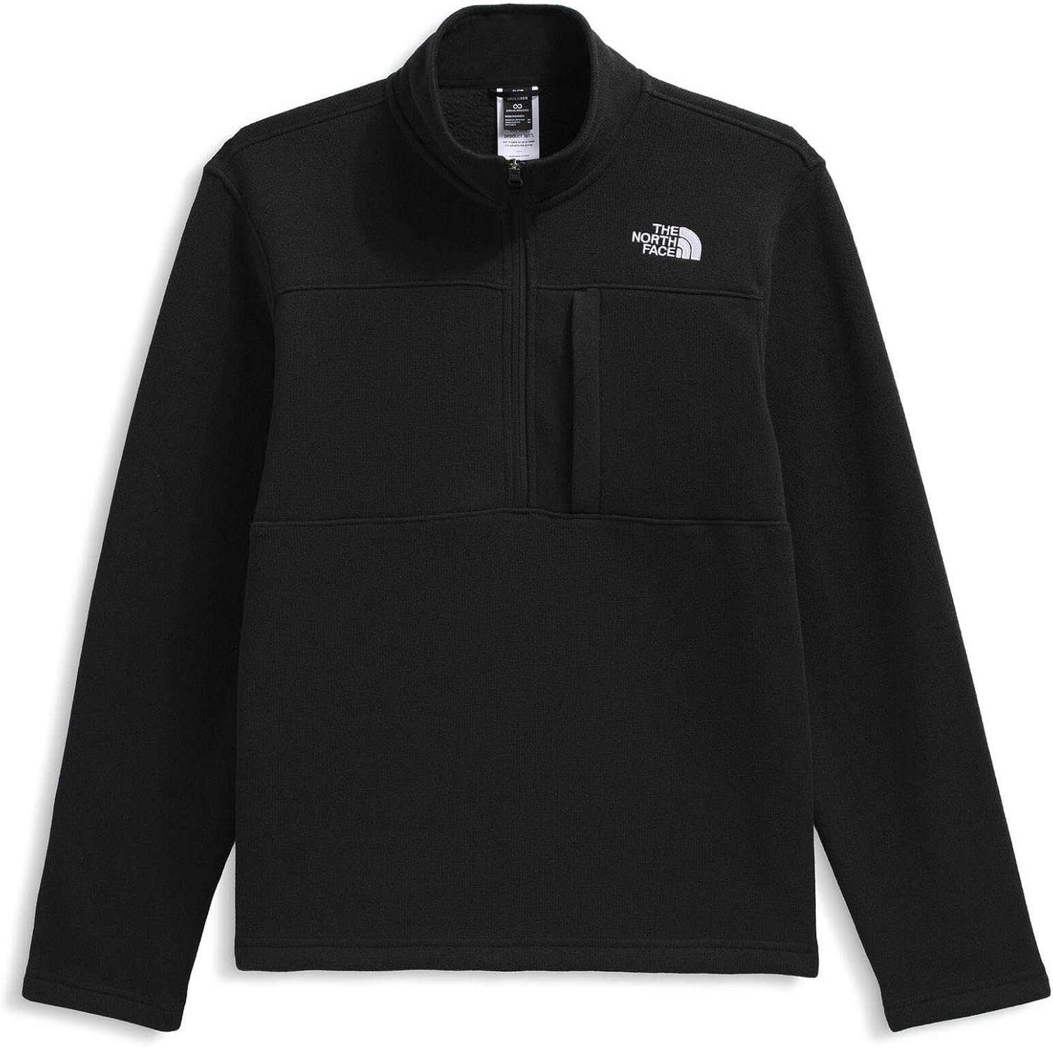 image:imageTHE NORTH FACE Mens Gordon Lyons Quarter Zip Jacket Cold Weather Top With Chest PocketTnf Black Heather