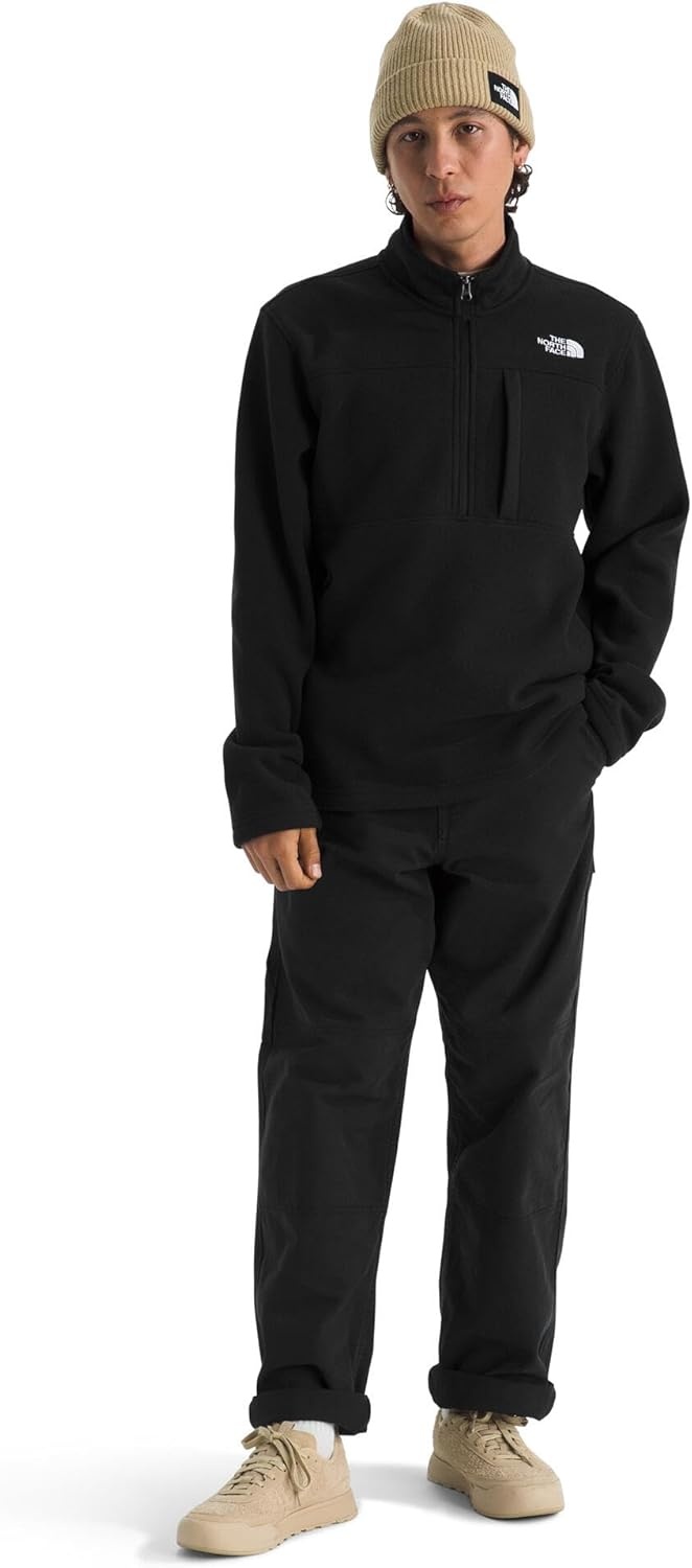 image:imageTHE NORTH FACE Mens Gordon Lyons Quarter Zip Jacket Cold Weather Top With Chest PocketTnf Black Heather