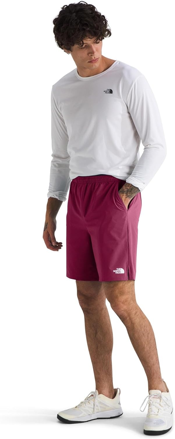 image:imageTHE NORTH FACE Mens Wander Short 20 Moisture Wicking Water Repellent Finish Internal DrawcordCyber Berry