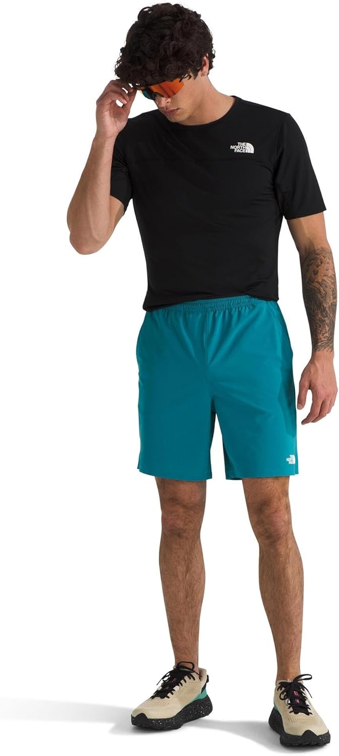 image:imageTHE NORTH FACE Mens Wander Short 20 Moisture Wicking Water Repellent Finish Internal DrawcordDigital Steel
