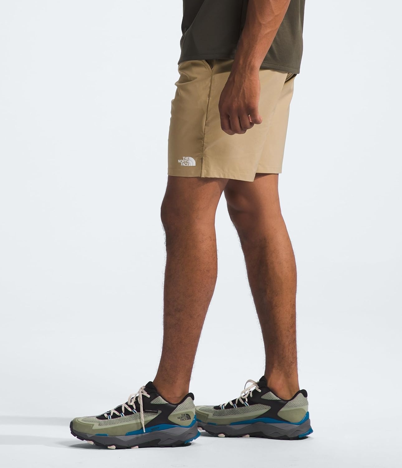 image:imageTHE NORTH FACE Mens Wander Short 20 Moisture Wicking Water Repellent Finish Internal DrawcordKhaki Stone